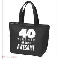 40 Whole Years Of Being Awesome Birthday Tote Bag thumb 3