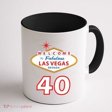 40 Years Old In Vegas - 40th Birthday Coffee Mug back