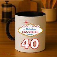 40 Years Old In Vegas - 40th Birthday Coffee Mug thumb 4