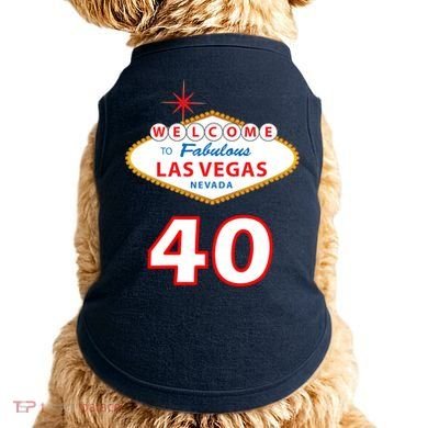 40 Years Old In Vegas - 40th Birthday Doggie Tank