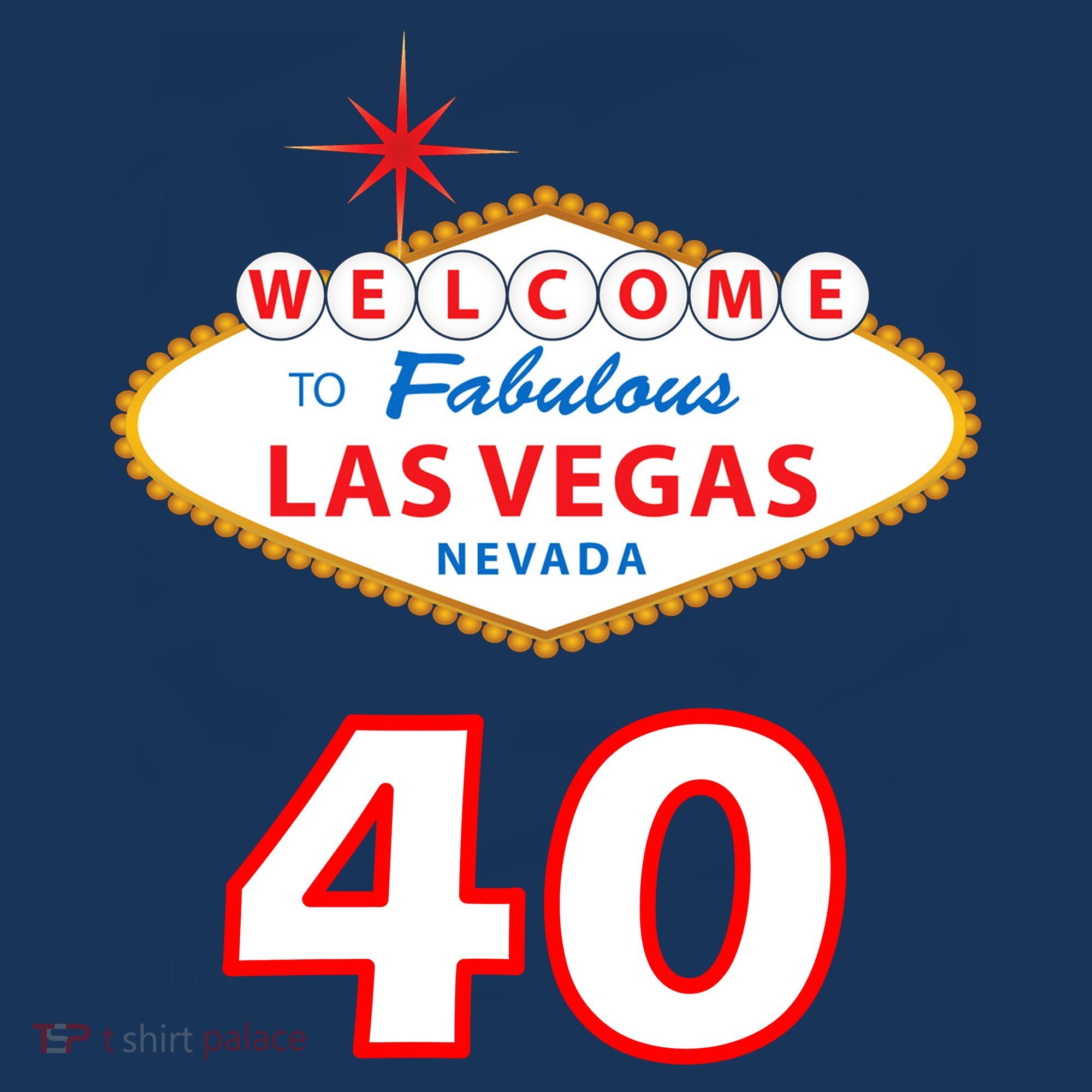40 Years Old In Vegas - 40th Birthday Coaster