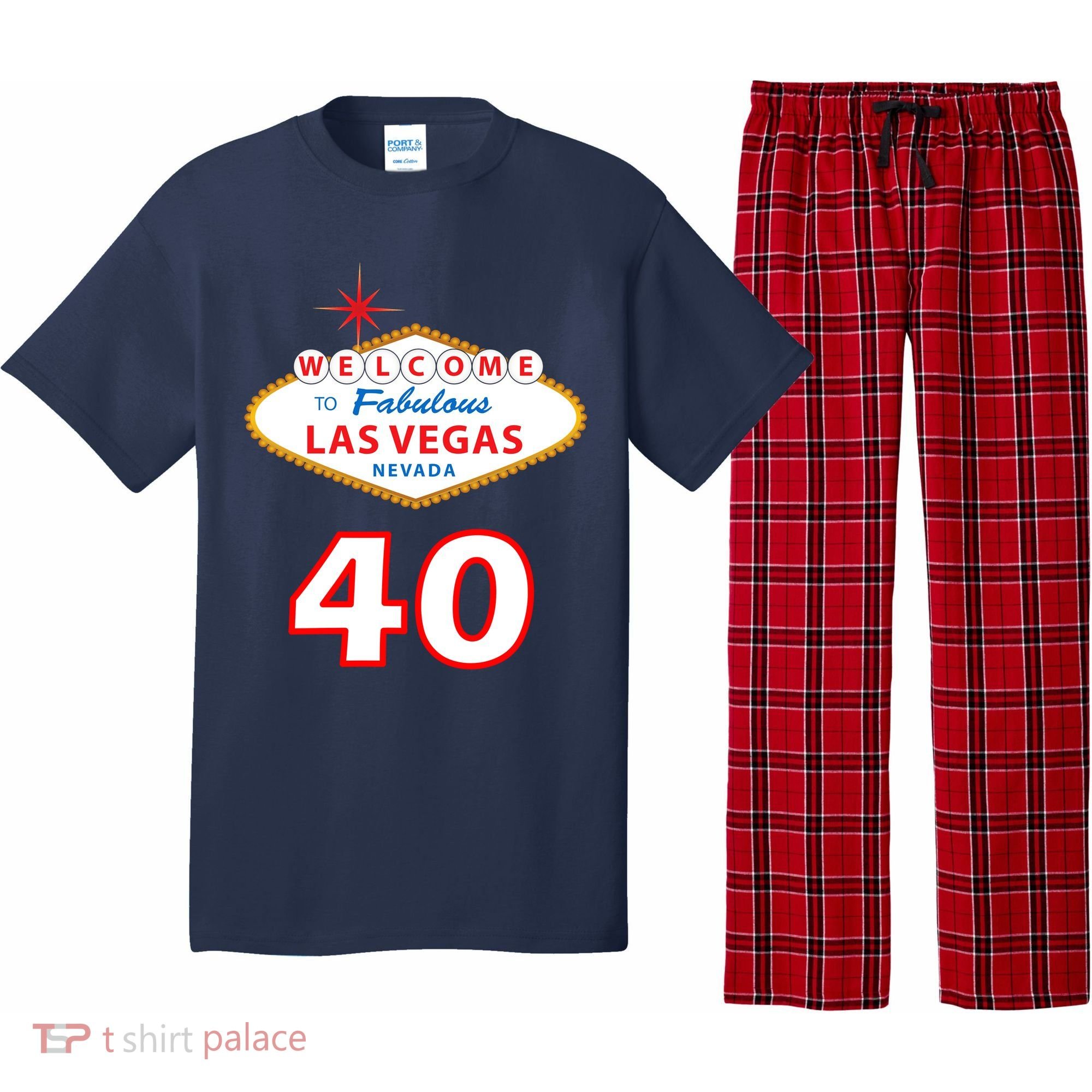 40 Years Old In Vegas - 40th Birthday Pajama Set