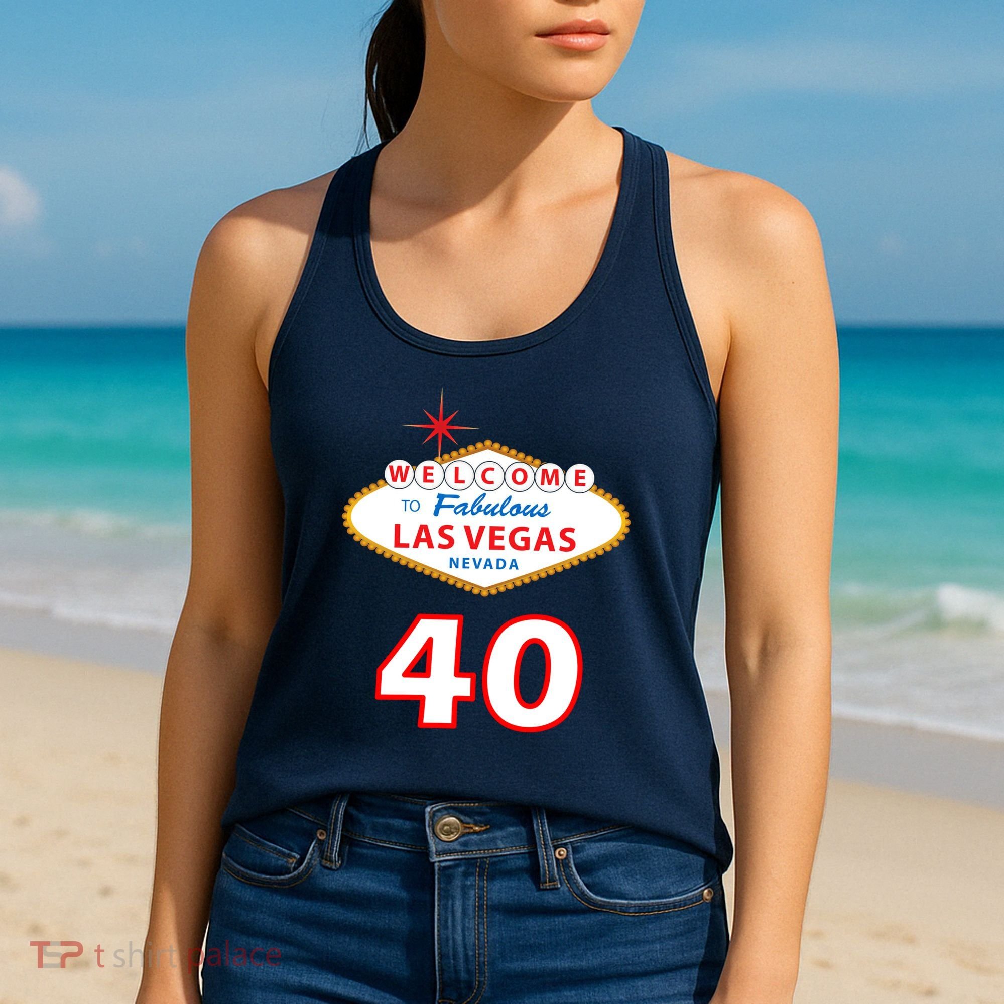 40 Years Old In Vegas - 40th Birthday Women's Tank Top