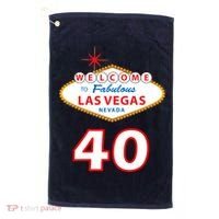 40 Years Old In Vegas - 40th Birthday Golf Towel thumb 0