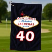 40 Years Old In Vegas - 40th Birthday Golf Towel thumb 1