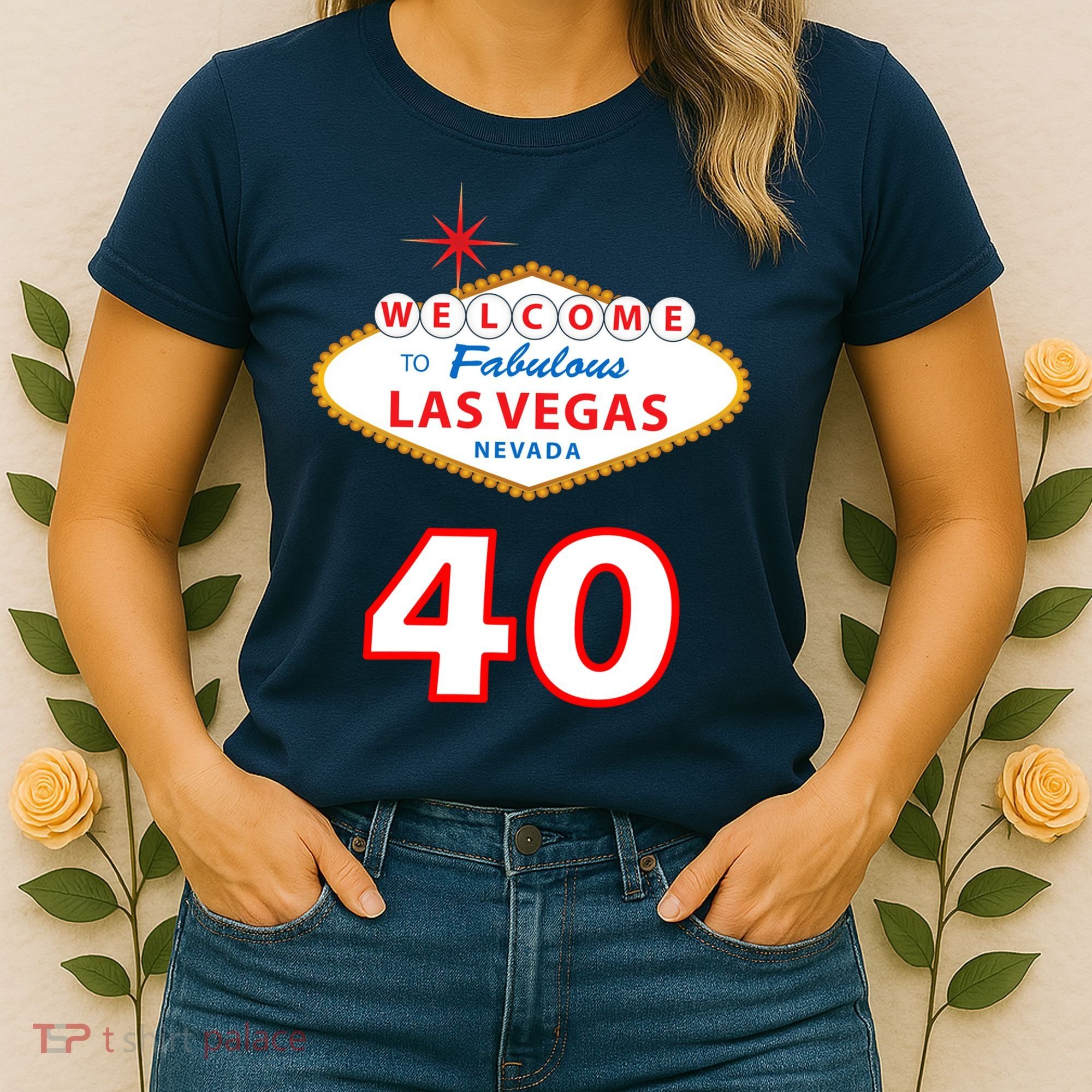 40 Years Old In Vegas - 40th Birthday Women's T-Shirt