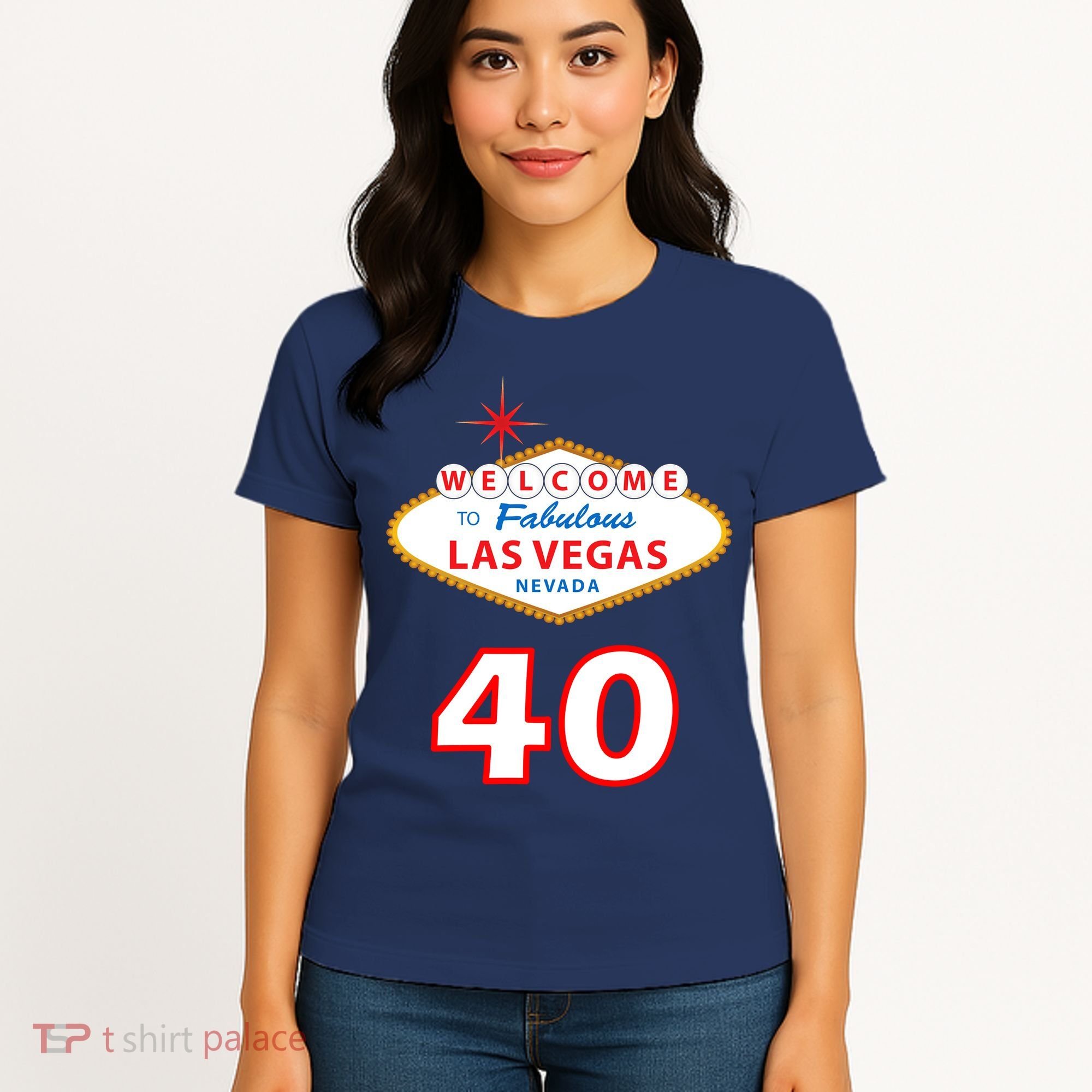 40 Years Old In Vegas - 40th Birthday Women's T-Shirt