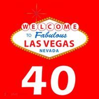 40 Years Old In Vegas - 40th Birthday Santa Hat thumb 1