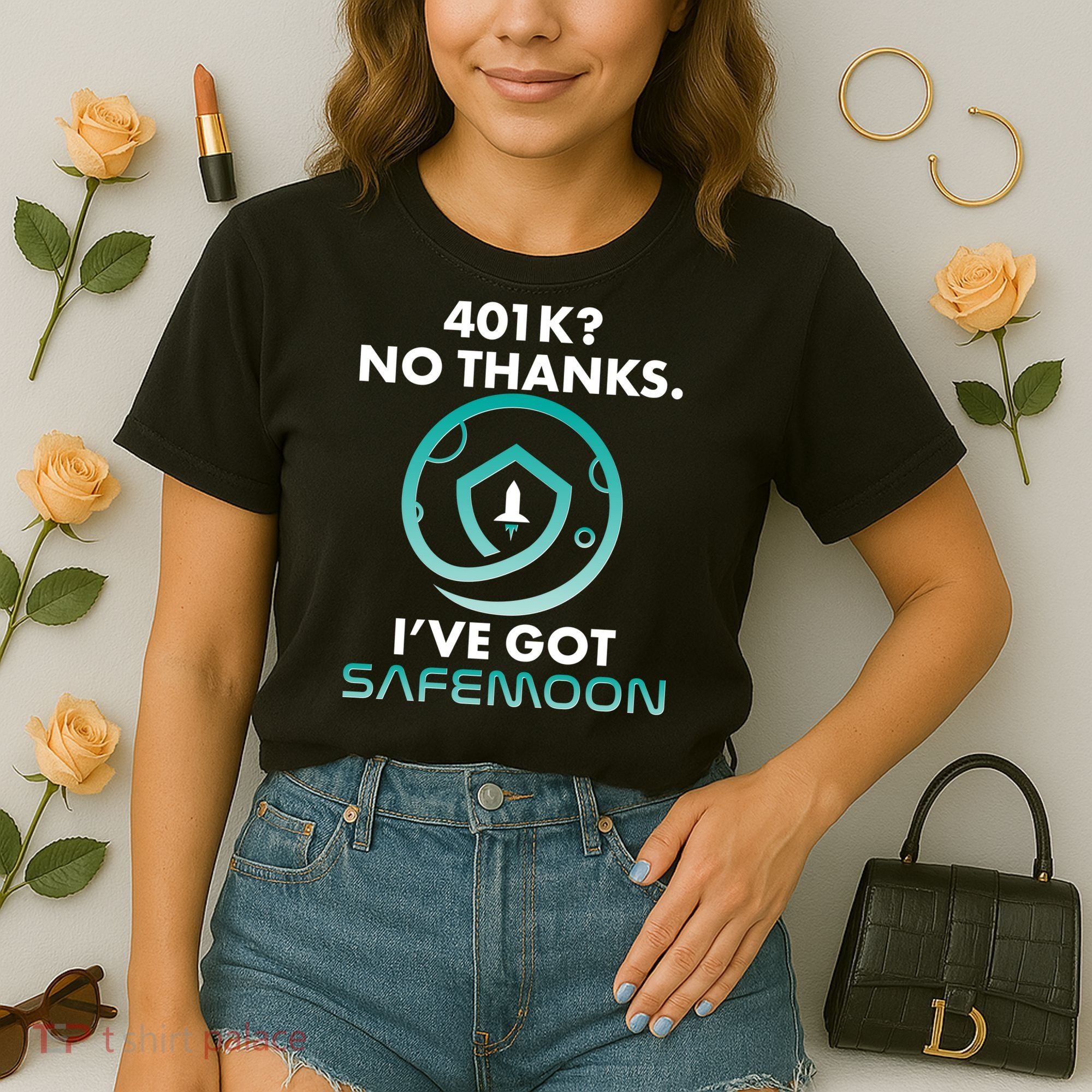 401k? No Thanks I've Got SafeMoon Crypto Currency  Comfort Colors Boxy T-Shirt