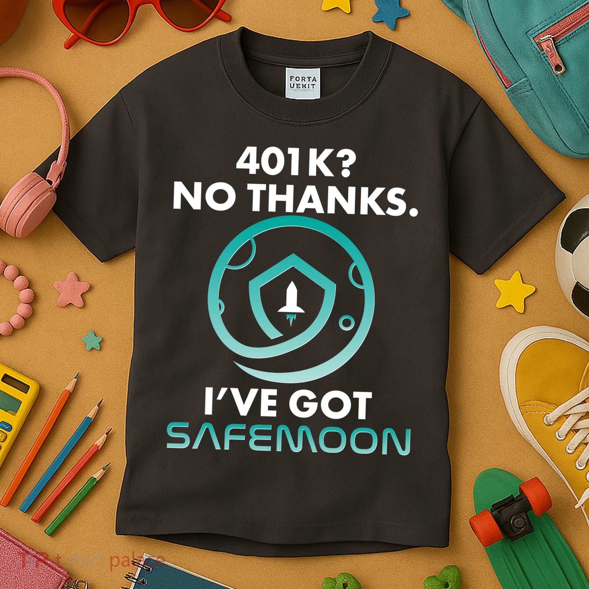 401k? No Thanks I've Got SafeMoon Crypto Currency  Kids T-Shirt