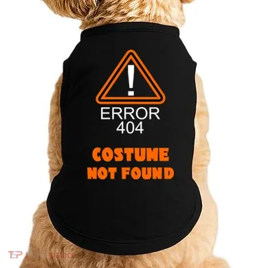 404 Error Costume Not Found Halloween Doggie Tank