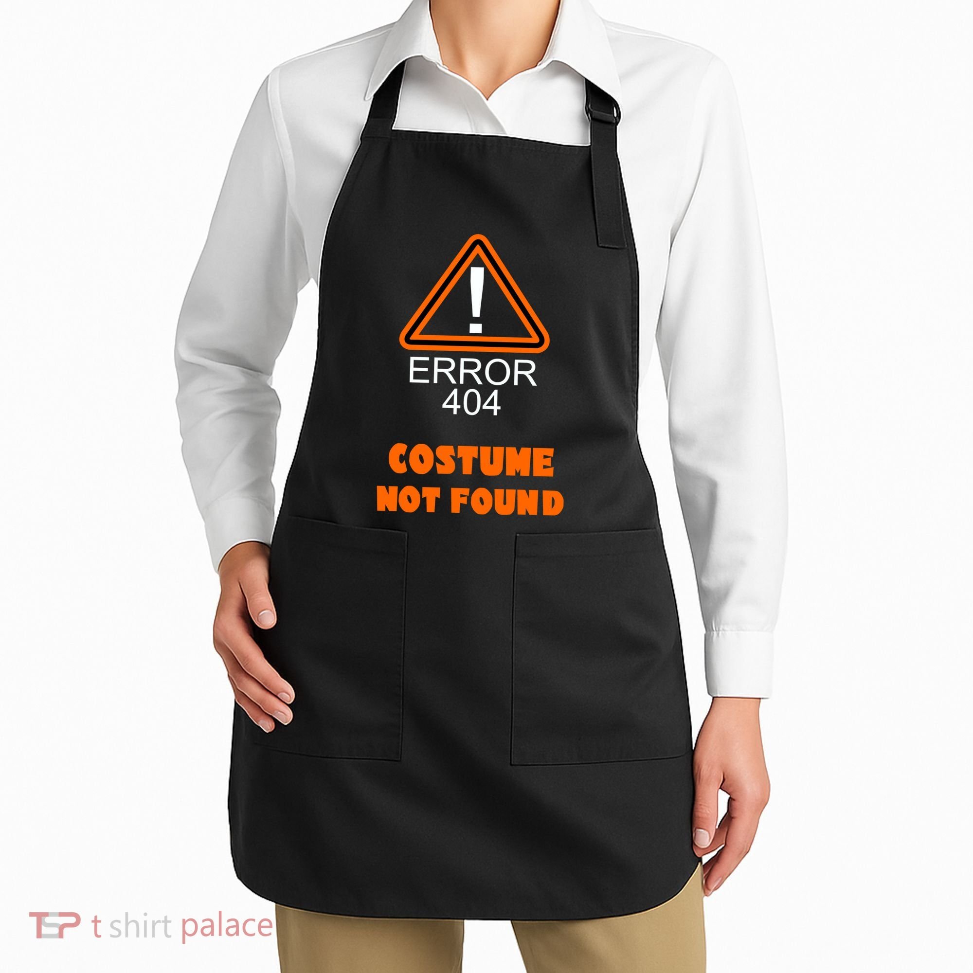 404 Error Costume Not Found Halloween Apron