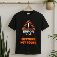 404 Error Costume Not Found Halloween T-Shirt thumb 2
