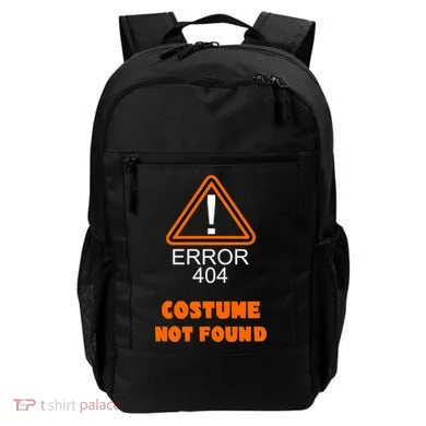404 Error Costume Not Found Halloween Backpack