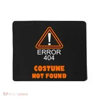 404 Error Costume Not Found Halloween Mousepad thumb 0