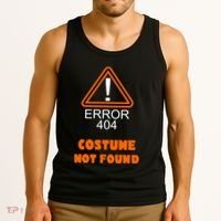 404 Error Costume Not Found Halloween Tank Top thumb 3