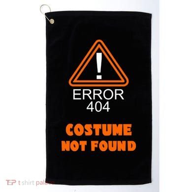 404 Error Costume Not Found Halloween Golf Towel