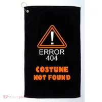 404 Error Costume Not Found Halloween Golf Towel thumb 0