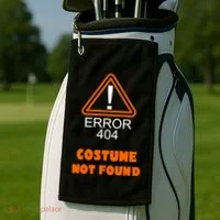 404 Error Costume Not Found Halloween Golf Towel thumb 2