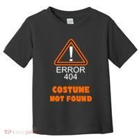 404 Error Costume Not Found Halloween Toddler T-Shirt thumb 0