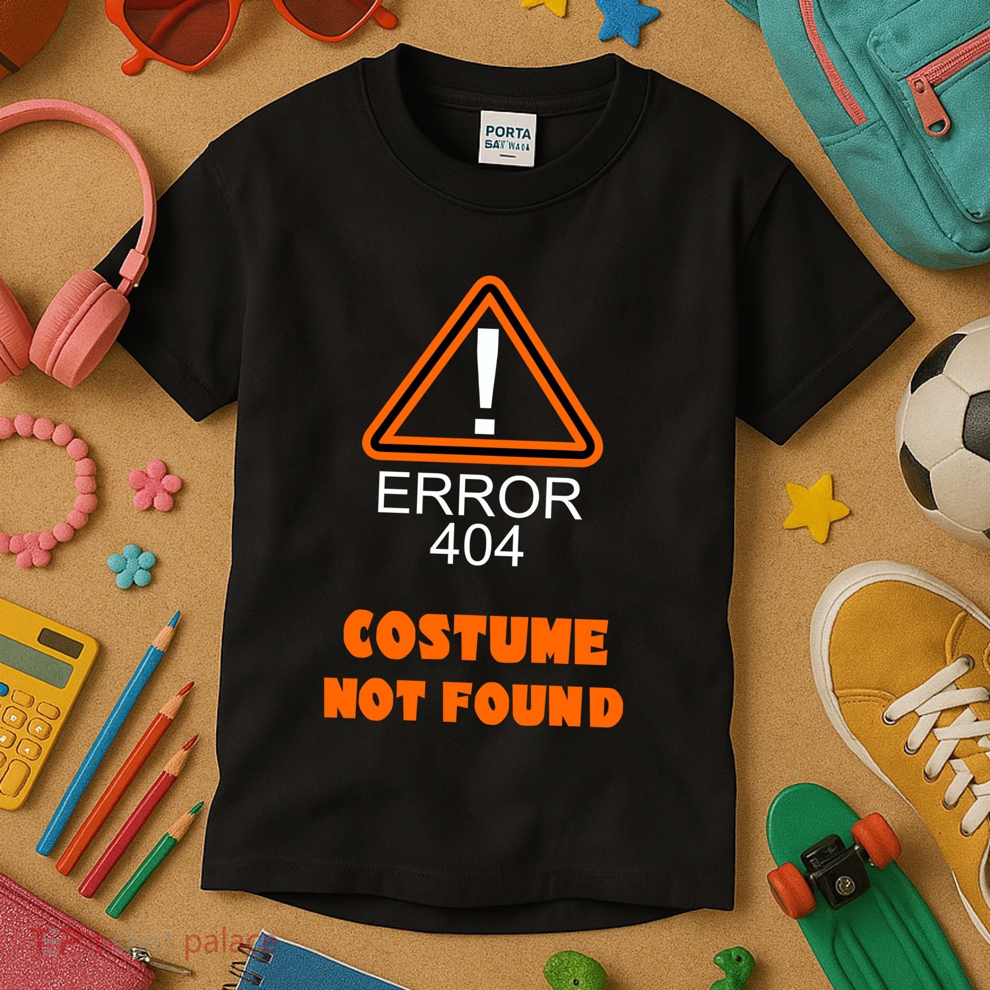 404 Error Costume Not Found Halloween Kids T-Shirt