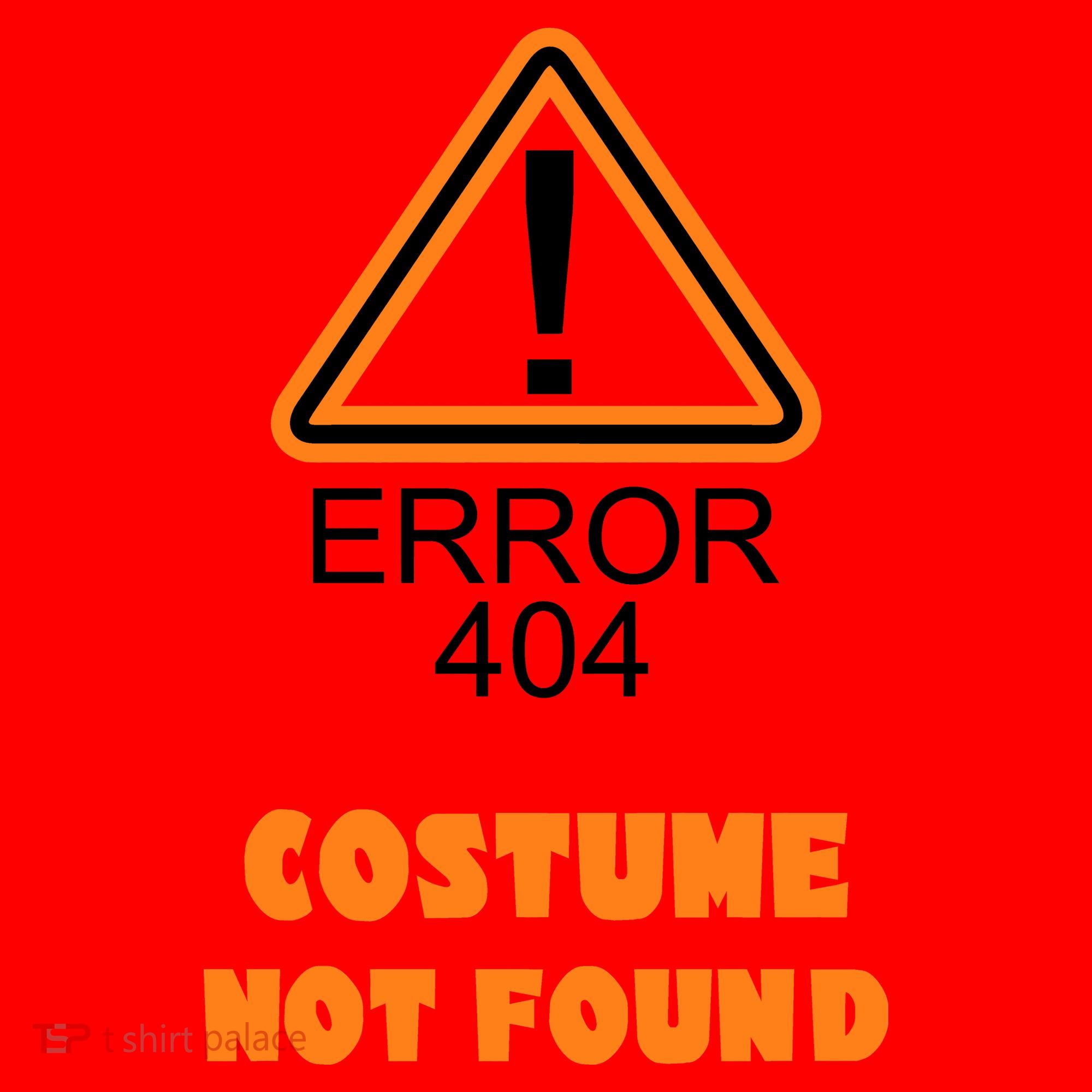 404 Error Costume Not Found Halloween Santa Hat