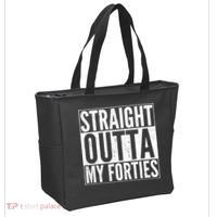 40th Birthday - Straight Outta My Forties Tote Bag thumb 2
