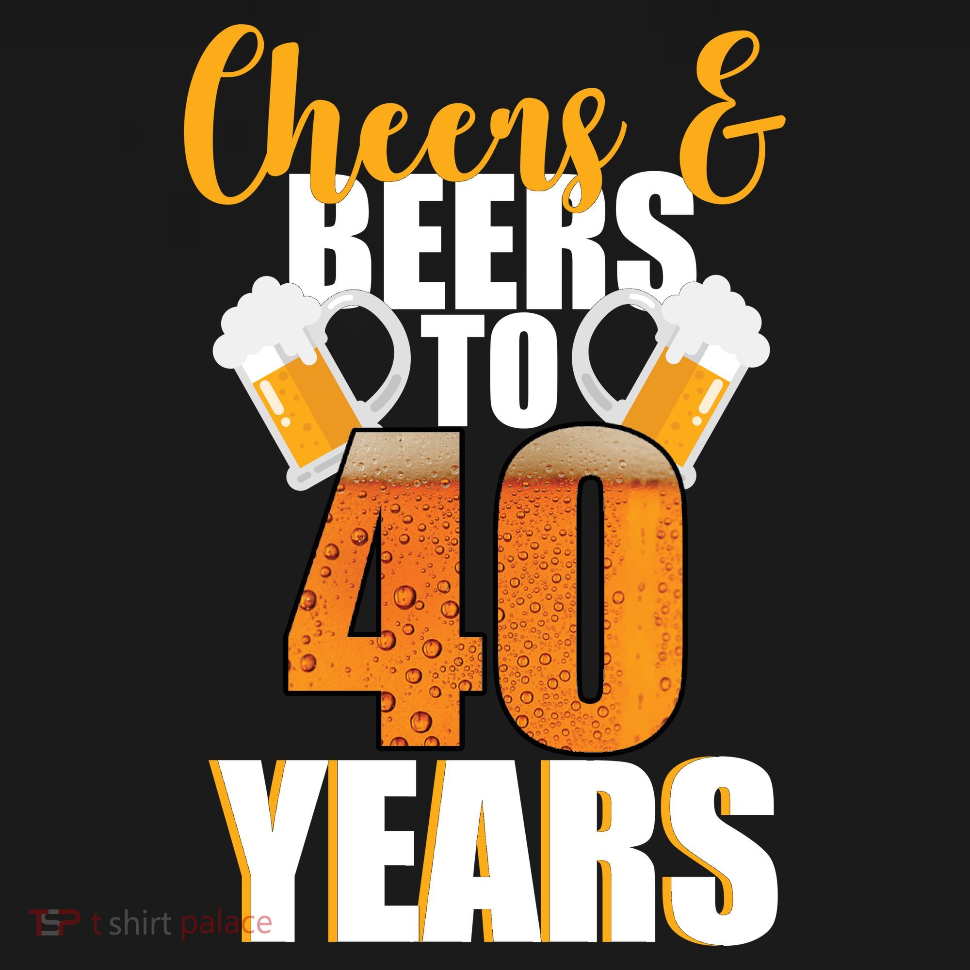 40th Birthday Cheers & Beers To 40 Years Bucket Hat