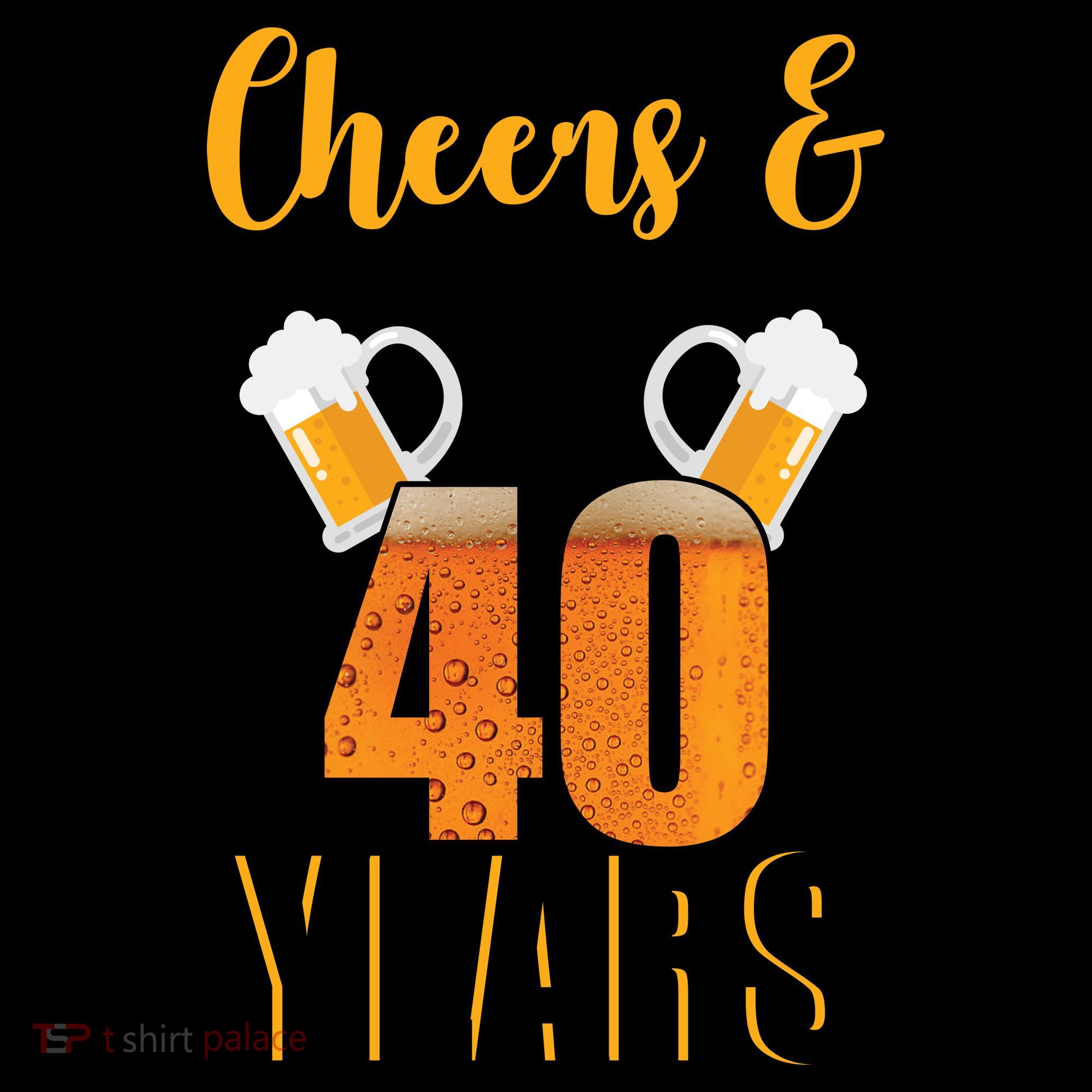 40th Birthday Cheers & Beers To 40 Years Coffee Mug