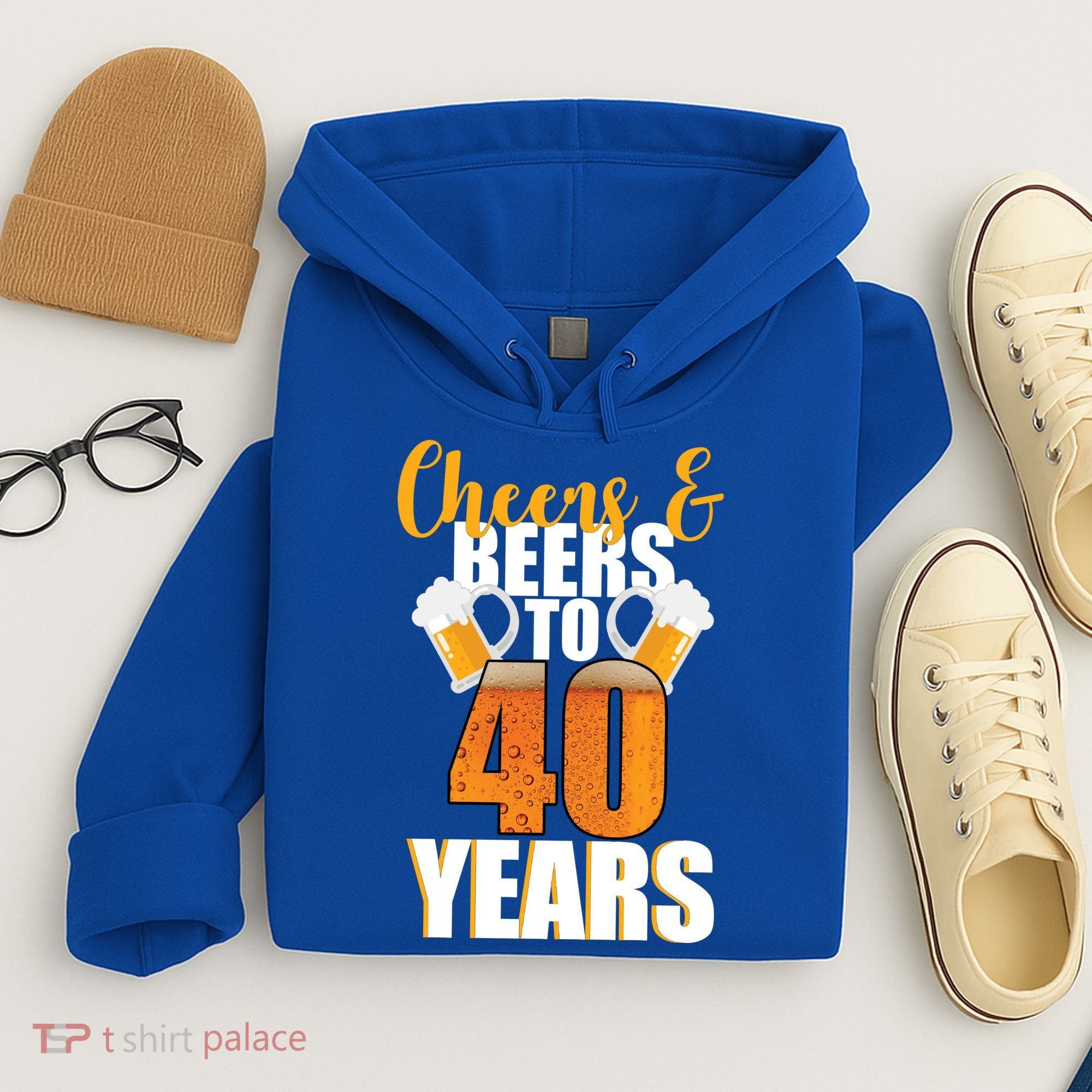 40th Birthday Cheers & Beers To 40 Years Hoodie