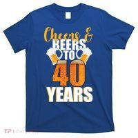 40th Birthday Cheers & Beers To 40 Years T-Shirt thumb 0