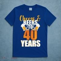 40th Birthday Cheers & Beers To 40 Years T-Shirt thumb 5