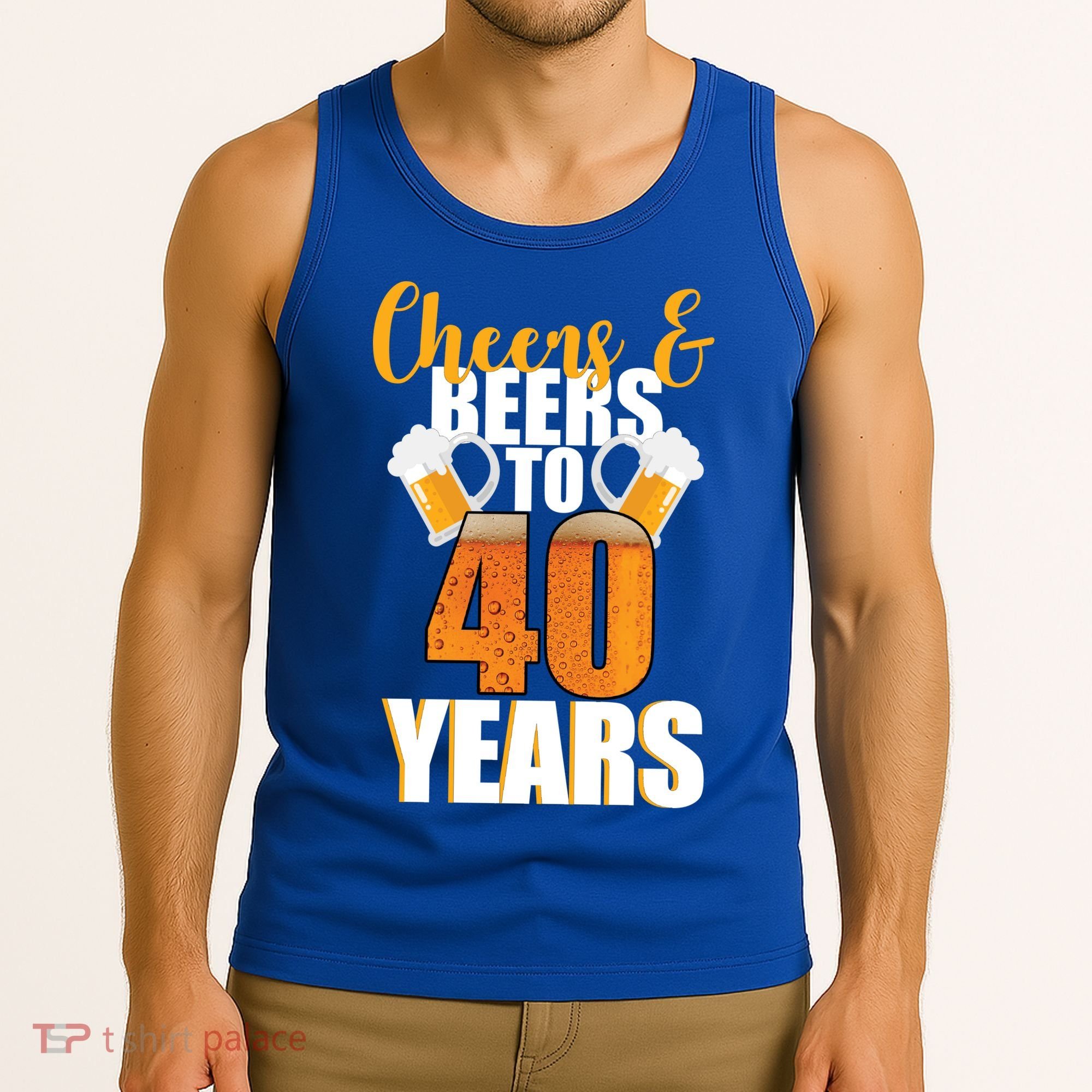 40th Birthday Cheers & Beers To 40 Years Tank Top