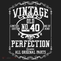 40th Birthday Genuine All Original Parts Beanie thumb 2