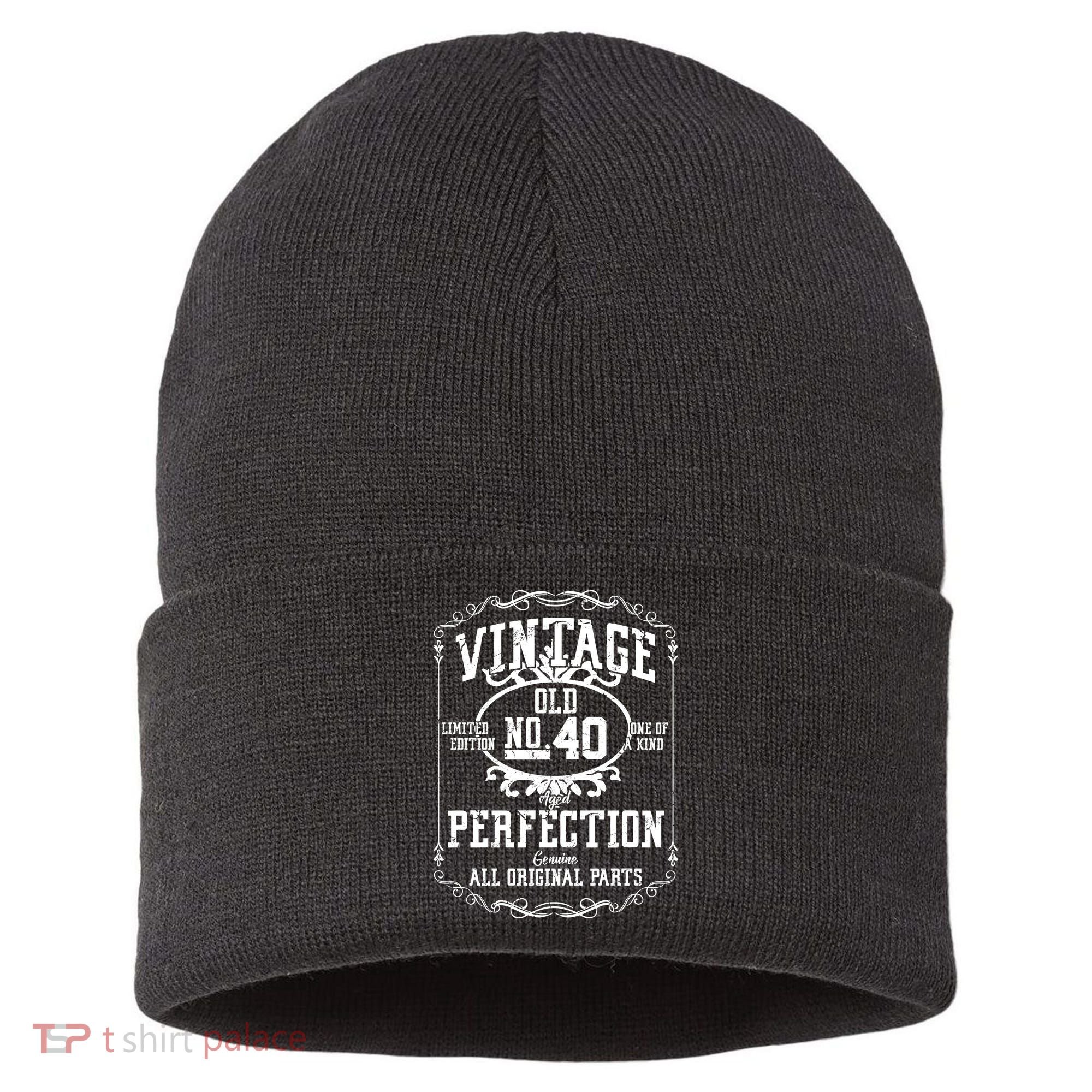 40th Birthday Genuine All Original Parts Sustainable Knit Beanie