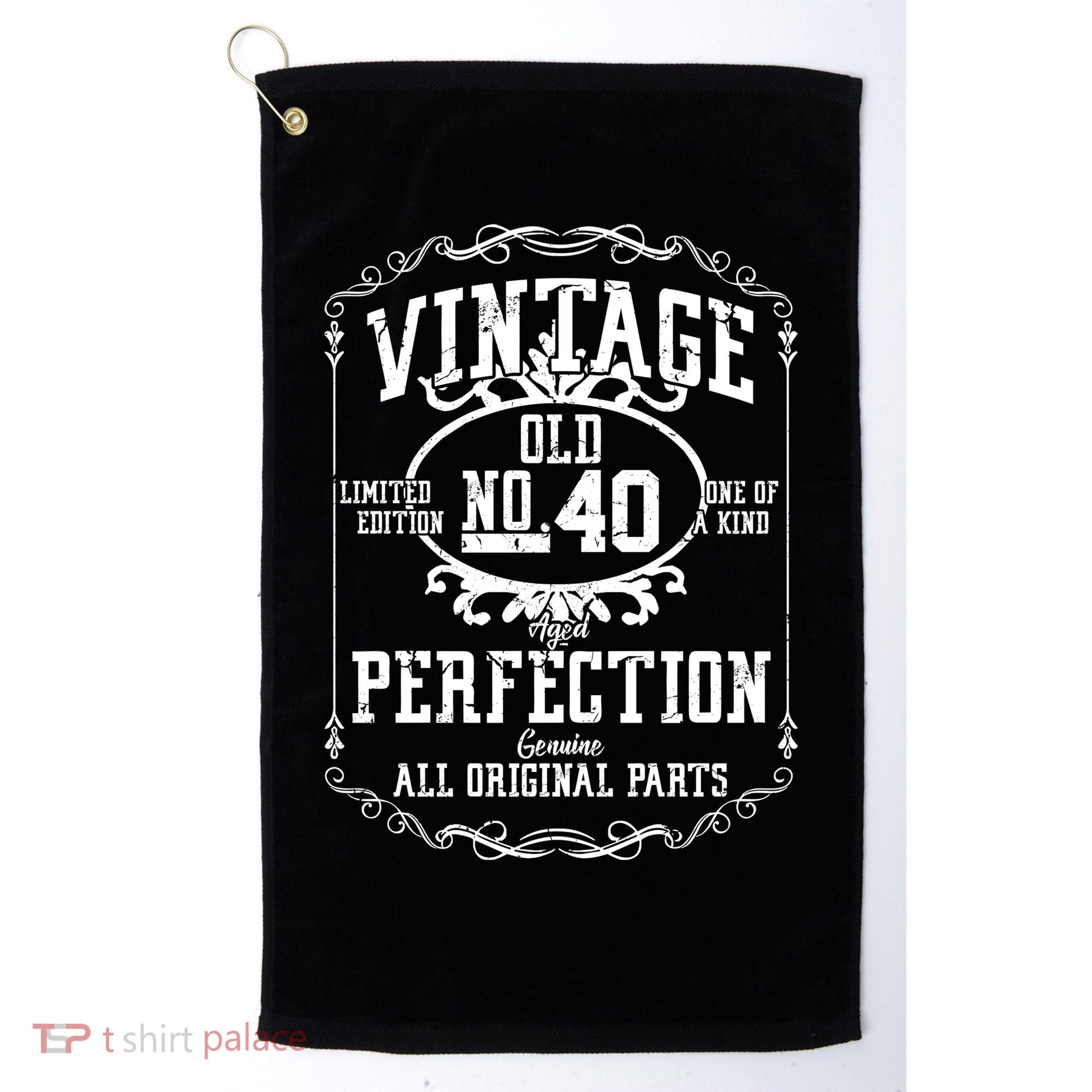 40th Birthday Genuine All Original Parts Golf Towel