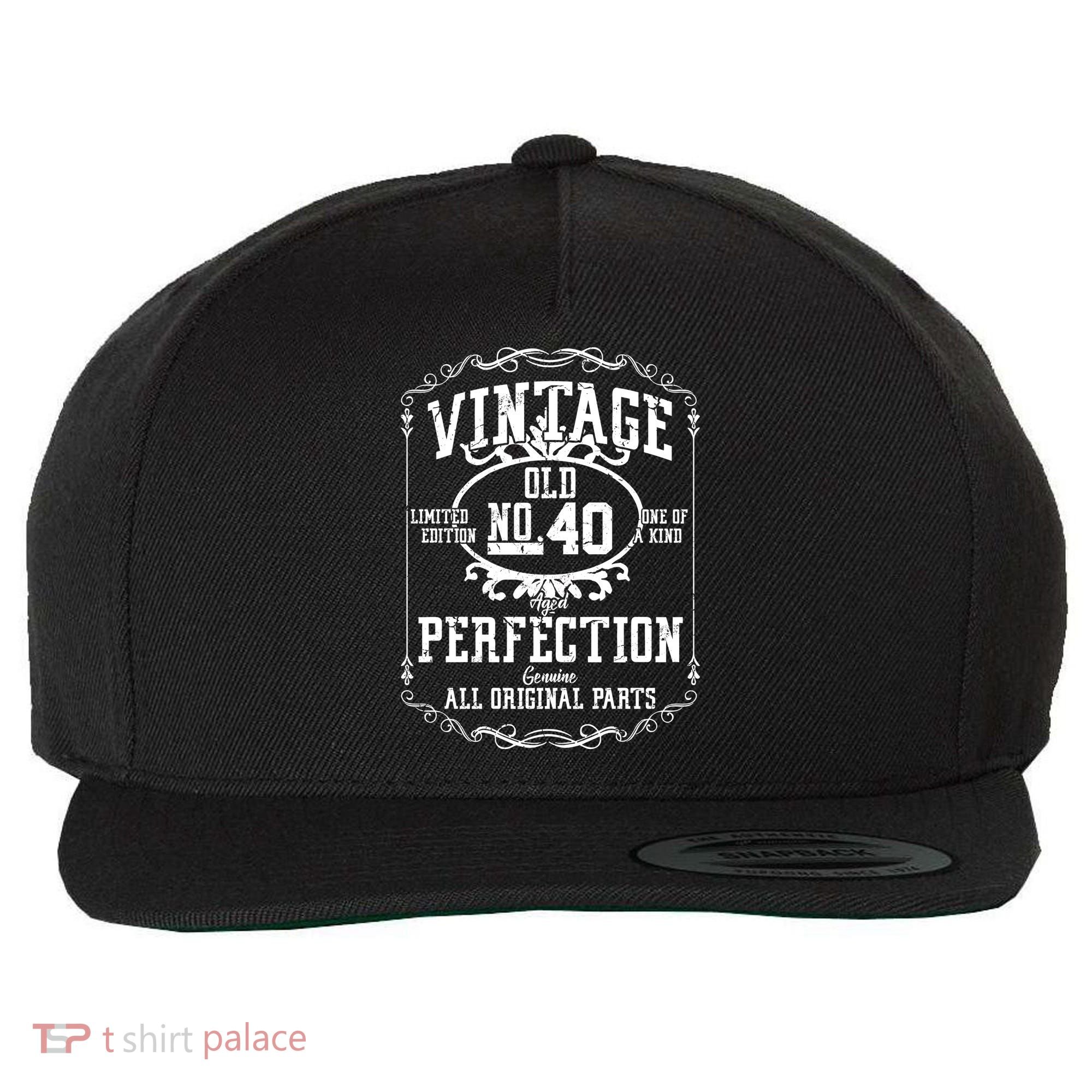 40th Birthday Genuine All Original Parts Wool Snapback Cap