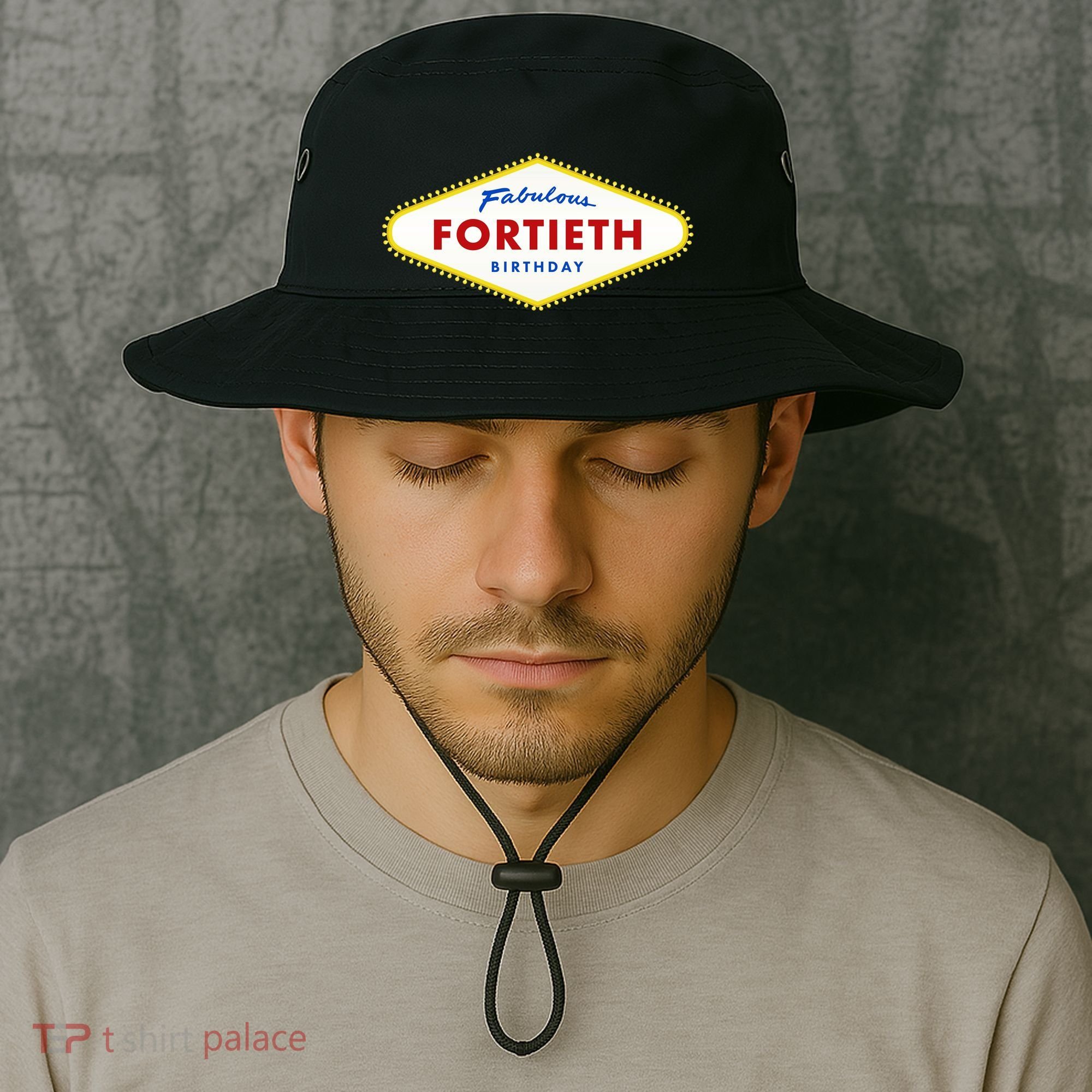 40th Birthday Las Vegas Fabulous Fortieth Bucket Hat