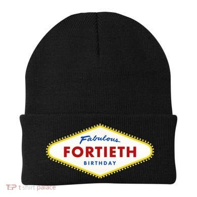 40th Birthday Las Vegas Fabulous Fortieth Beanie