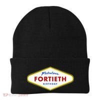 40th Birthday Las Vegas Fabulous Fortieth Beanie thumb 0