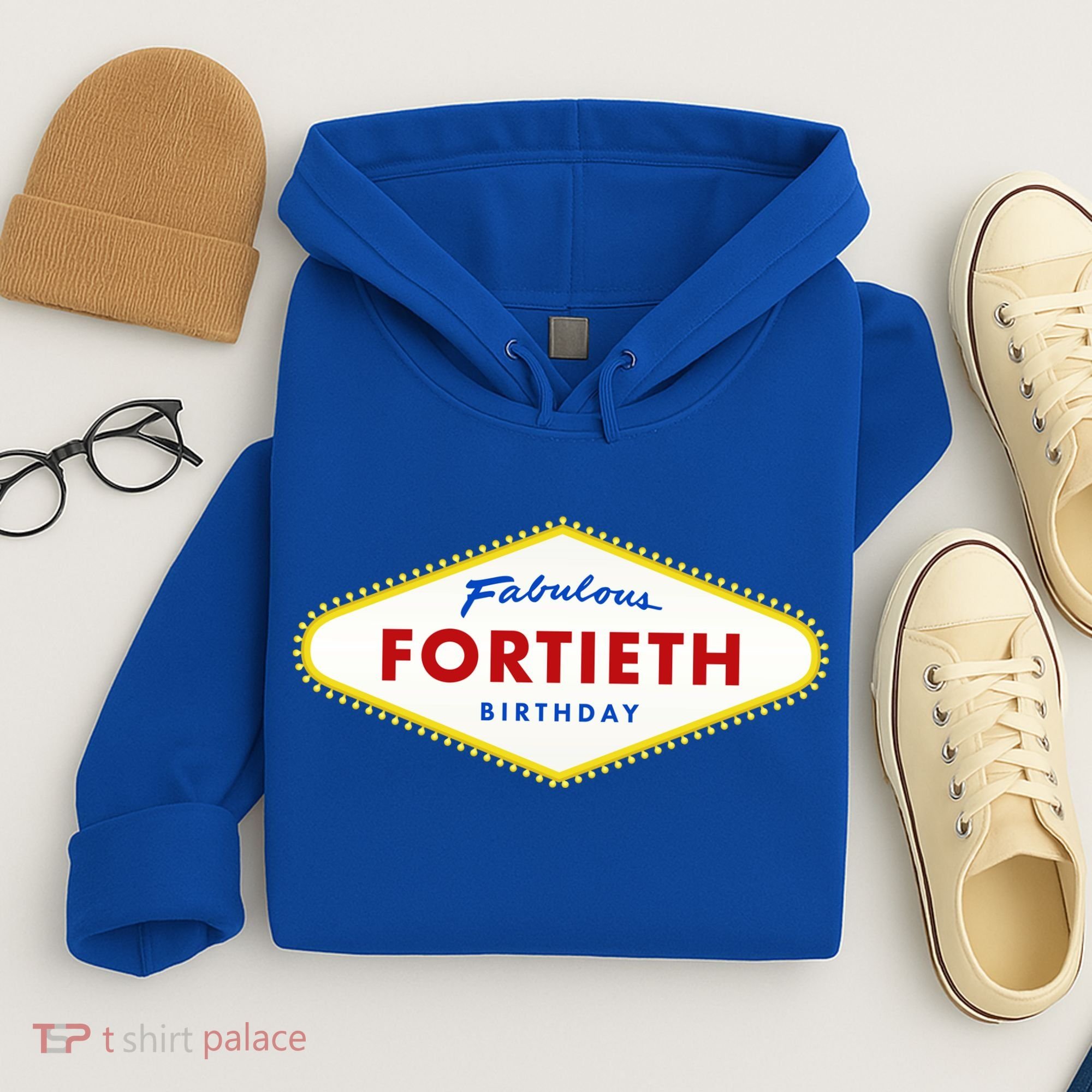 40th Birthday Las Vegas Fabulous Fortieth Hoodie
