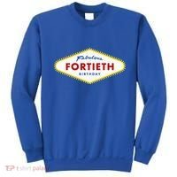 40th Birthday Las Vegas Fabulous Fortieth Sweatshirt thumb 0