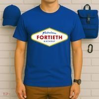 40th Birthday Las Vegas Fabulous Fortieth T-Shirt thumb 6