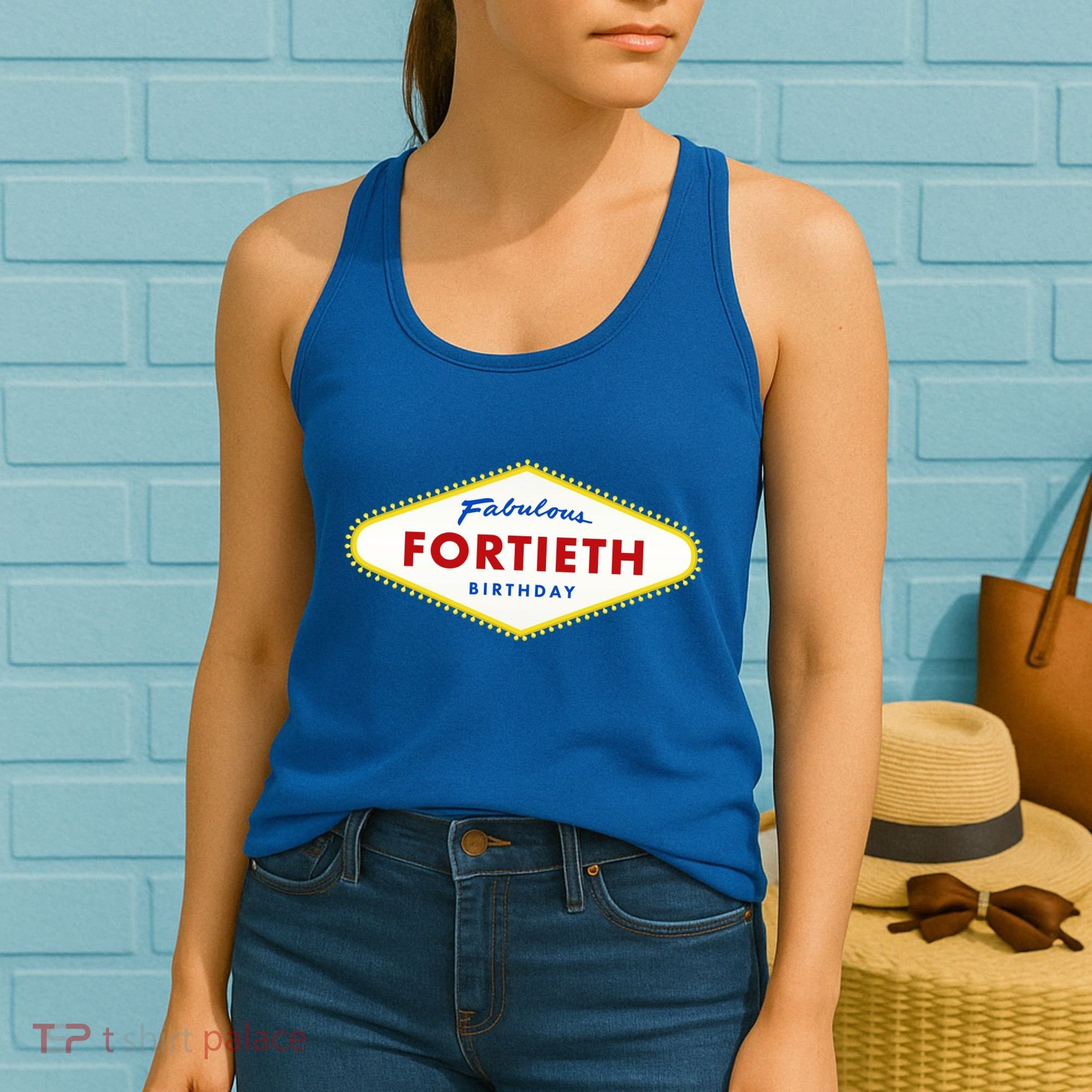 40th Birthday Las Vegas Fabulous Fortieth Women's Tank Top
