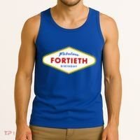 40th Birthday Las Vegas Fabulous Fortieth Tank Top thumb 3