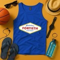 40th Birthday Las Vegas Fabulous Fortieth Tank Top thumb 4