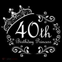 40th Birthday Princess Women's Hoodie thumb 2