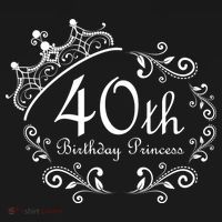 40th Birthday Princess Tall Long Sleeve Shirt thumb 2
