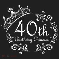 40th Birthday Princess Golf Towel thumb 3