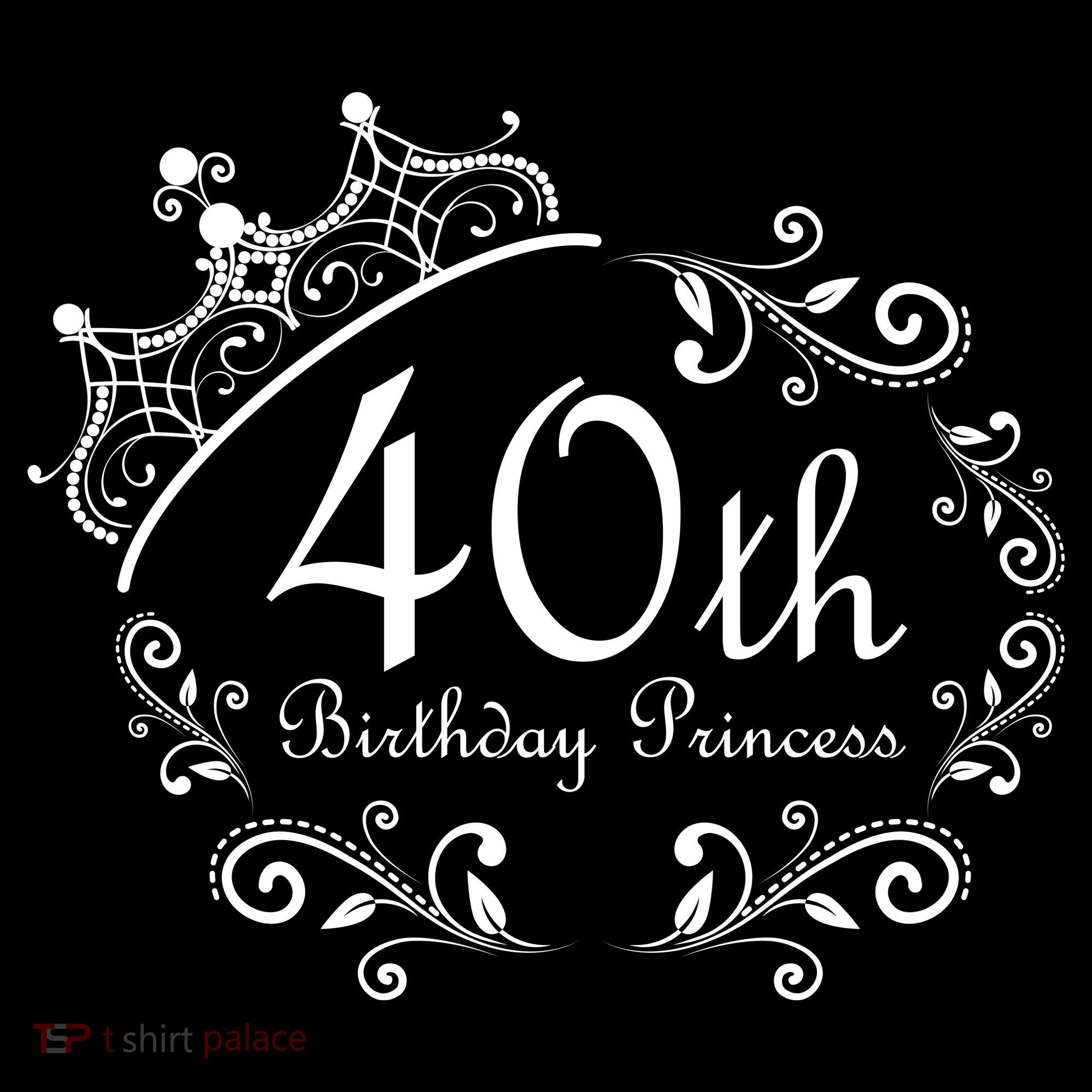 40th Birthday Princess Tote Bag